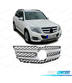 PARRILLA MERCEDES GLK X204 12-15 LOOK AMG NEGRO PLATA