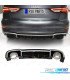 DIFUSOR AUDI A3 SEDAN S LINE 17-20 LOOK RS3 NEGRO BRILLO + COLAS ESCAPE