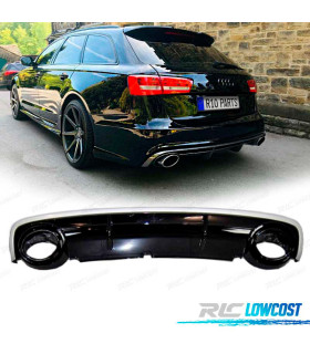 DIFUSOR AUDI A6 C6 SEDAN AVANT 09-12 LOOK RS6 + COLAS ESCAPE