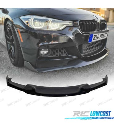 SPOILER LIP BMW F30 11-19 LOOK M NEGRO BRILLO