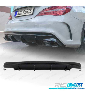 DIFUSOR MERCEDES CLA W117 13-18 LOOK AMG CLA45 NEGRO BRILLO