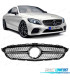 PARRILLA MERCEDES W205 AMG 14-18 LOOK DIAMOND NEGRO CAMARA