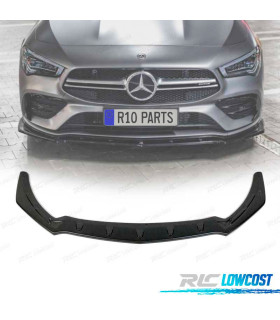 SPOILER LIP MERCEDES CLA W118 19- LOOK AMG A35 NEGRO BRILLO