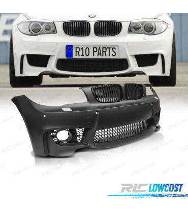 PARAGOLPES DELANTERO BMW E81 E82 E87 E88 04-13 LOOK 1M PDC + PARRILLAS