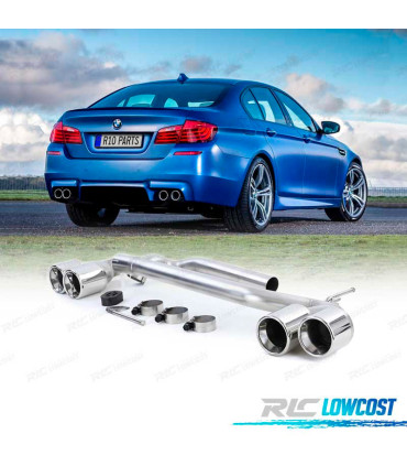 KIT ESCAPE CON COLAS BMW F10 F11 F12 F13 10-18 LOOK M PERFORMANCE DOBLE