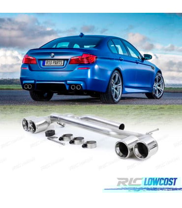 KIT ESCAPE CON COLAS BMW F10 F11 F12 F13 LOOK M PERFORMANCE DOBLE