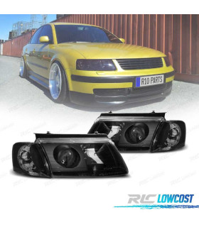 FAROS VOLKSWAGEN VW PASSAT 3B 96-00 LUPA FONDO NEGRO
