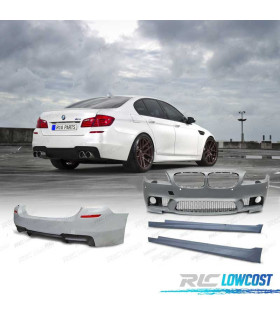 KIT CARROCERIA BMW F10 13-17 CON PDC Y LAVAFAROS LOOK M5