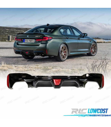 DIFUSOR BMW G30 G31 17- LOOK M5 CS NEGRO BRILLO CARBONO