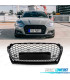 PARRILLA AUDI A5 16-19 LOOK RS5 QUATTRO NEGRO BRILLO