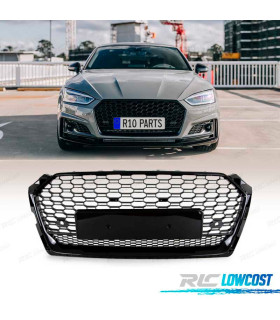 PARRILLA AUDI A5 16-19 LOOK RS5 QUATTRO NEGRO BRILLO