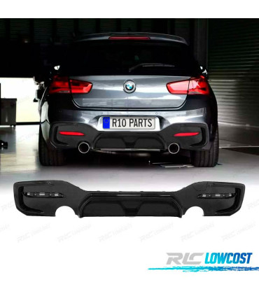 DIFUSOR BMW F20 F21 LCI 15- LOOK CS MATE SALIDA SIMPLE AMBOS LADOS