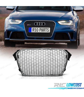 PARRILLA AUDI A4 B8 11-15 CROMO NEGRO LOOK RS