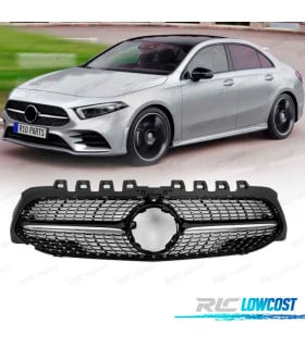 PARRILLA MERCEDES CLASE A W177 V177 18- LOOK AMG A35 DIAMOND NEGRO CAMARA