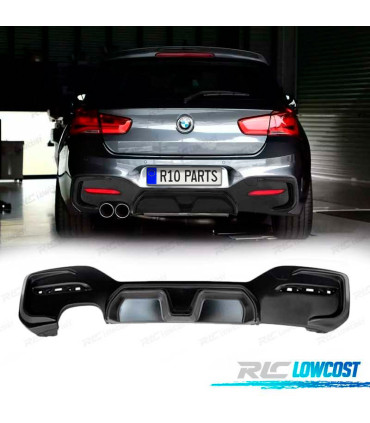 DIFUSOR BMW F20 LCI 15- LOOK CS NEGRO MATE