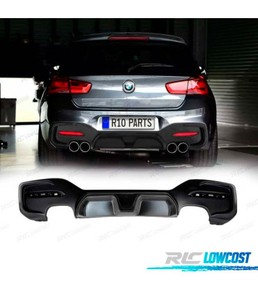 DIFUSOR BMW F20 LCI 15- LOOK CS NEGRO MATE