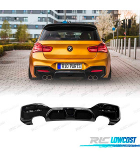 DIFUSOR BMW F20 LCI 15- LOOK CS NEGRO BRILLO