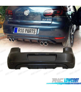 PARAGOLPES TRASERO VOLKSWAGEN VW GOLF 6 08-13 DOBLE SALIDA