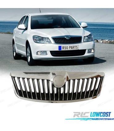 PARRILLA SKODA OCTAVIA 10- LOOK RS CROMO NEGRO