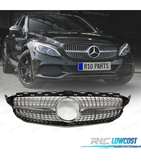PARRILLA MERCEDES W205 AMG 14-18 LOOK DIAMOND SILVER