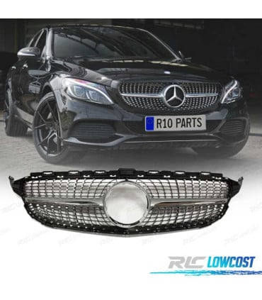 PARRILLA MERCEDES W205 AMG 14-18 LOOK DIAMOND SILVER