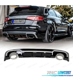 DIFUSOR AUDI A3 SPORTBACK 16- LOOK RS3 + COLAS ESCAPE