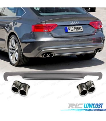 DIFUSOR AUDI A5 SPORTBACK 12-15 LOOK S LINE + COLAS DE ESCAPE