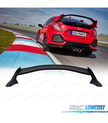 ALERON HONDA CIVIC HATCHBACK 16-20 LOOK TYPE R NEGRO BRILLO