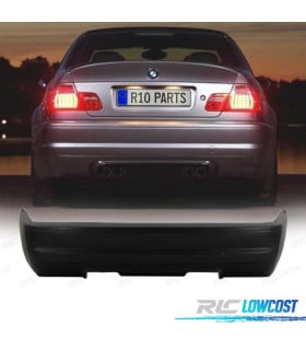 PARAGOLPES TRASERO BMW E46 COUPE CARBRIO 98-04 LOOK M3 SALIDA DOBLE