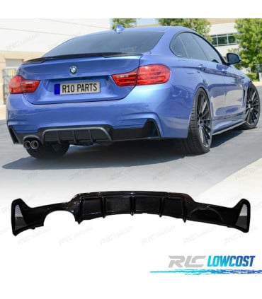 DIFUSOR BMW F32 F33 F36 LOOK M PERFORMANCE CARBONO DOBLE SALIDA IZQUIERDA