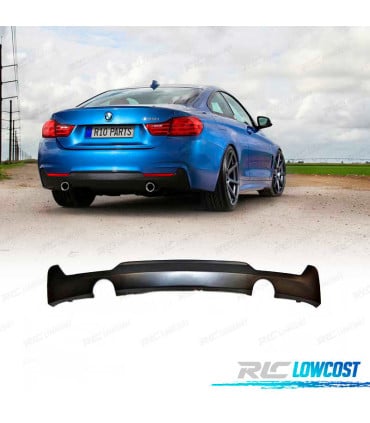 DIFUSOR BMW F32 F33 F36 13-18 LOOK M DOBLE SALIDA SIMPLE