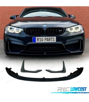 SPOILER LIP BMW F80 F82 F83 11-18 + SPLITTERS NEGRO MATE
