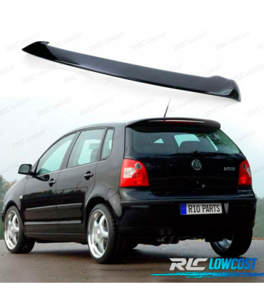ALERON SPOILER VOLKSWAGEN VW POLO MK4 01-09 ABS NEGRO BRILLO