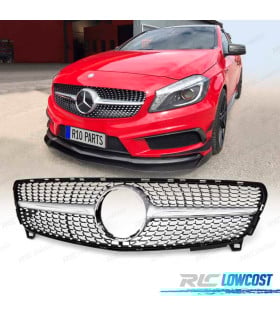PARRILLA MERCEDES CLASE A W176 16-18 LOOK DIAMOND SILVER