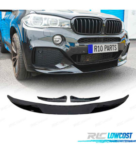 SPOILER LIP BMW X5 F15 12-18 LOOK M PERF NEGRO BRILLO