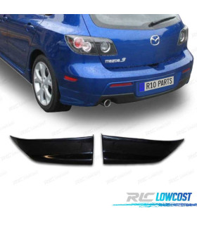 SPLITTERS TRASEROS MAZDA 3 5P 03-05 LOOK RS