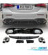 DIFUSOR MERCEDES CLASE A V177 AMG 18- SEDAN LOOK A45 + COLAS ESCAPE