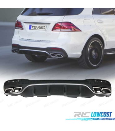 DIFUSOR MERCEDES GLE W166 15-19 LOOK AMG GLE63 + COLAS ESCAPE