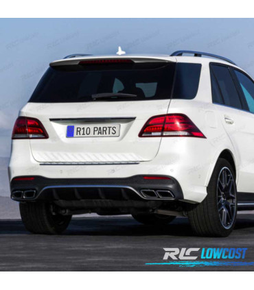 DIFUSOR MERCEDES GLE W166 15-19 LOOK AMG GLE63 + COLAS ESCAPE