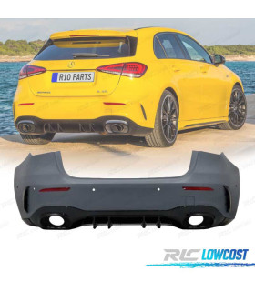 PARAGOLPES TRASERO MERCEDES CLASE A W177 LOOK A35 + COLAS ESCAPE