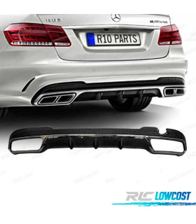 DIFUSOR MERCEDES CLASE E W212 13-16 LOOK AMG E63 NEGRO