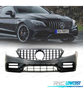 PARAGOLPES DELANTERO MERCEDES CLASE C W205 14-18 LOOK C63 NEW + PARRILLA