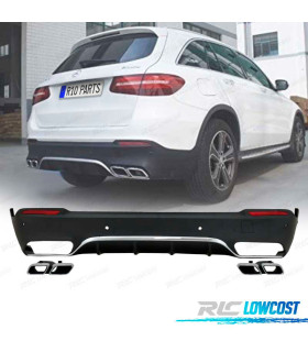 DIFUSOR MERCEDES GLC X253 15-18 LOOK AMG GLC63 + COLAS ESCAPE