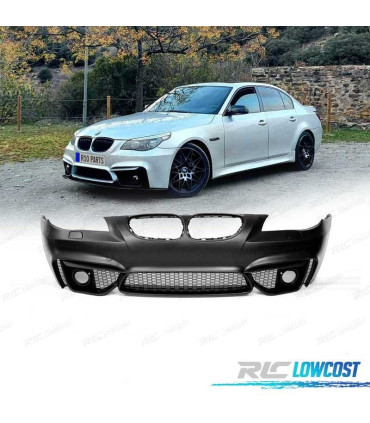 PARAGOLPES DELANTERO BMW E60 E61 03-10 LOOK M4 REJILLAS NIEBLAS