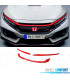 MOLDURAS HONDA CIVIC 16-20 LOOK TYPE R ROJO