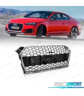 PARRILLA AUDI A5 16-19 PDC LOOK RS5 CROMADO NEGRO