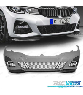 PARAGOLPES DELANTERO BMW G20 G21 19-22 LOOK M PERFORMANCE LIP NEGRO BRILLO ACC PDC