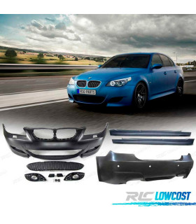 KIT CARROCERIA BMW E60 03-07 LOOK M5 SRA + TALONERAS