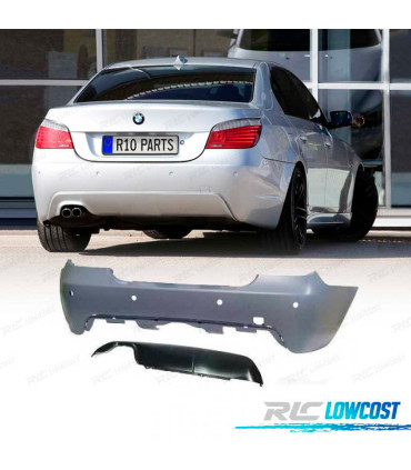 KIT CARROCERIA BMW E60 03-07 LOOK M5 PDC SRA DOBLE SALIDA + ANTINIEBLAS