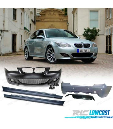 KIT CARROCERIA BMW E60 03-07 LOOK M5 PDC SRA + ANTINIEBLAS
